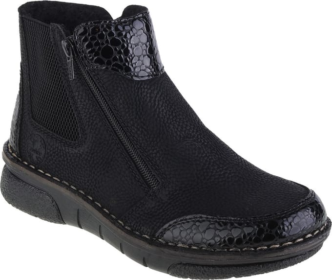 Rieker Booties 73355, Vrouwen, Zwart, Laarzen, maat: 38
