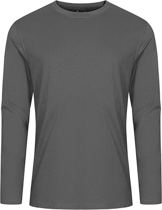EXCD Men´s T-Shirt Long Sleeve CD4097 - Steel Grey - S