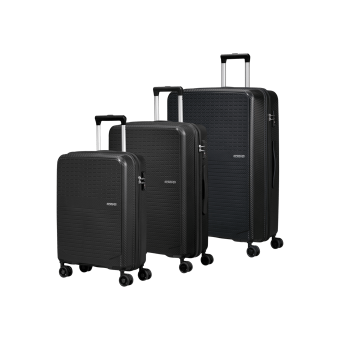 American Tourister trolley Summer Hit 3 PC Set A Black zwart 76cm