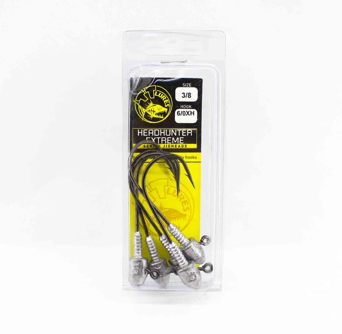 Tackle Tactics TT Head Hunter Extreme Jig Head 3/8 oz 6/0 XH 5/pack (1326) black