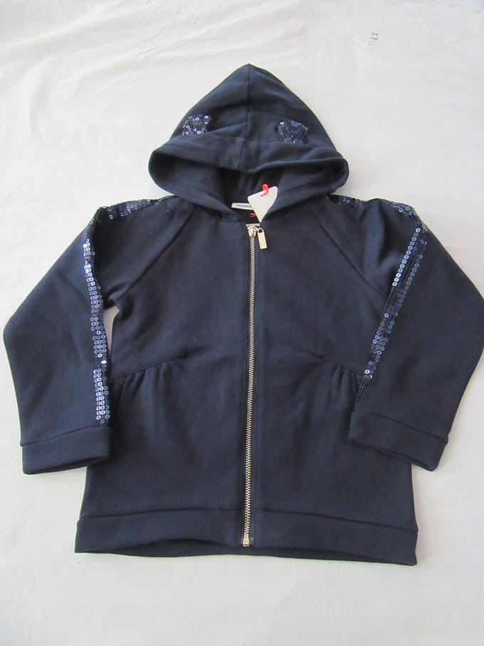 noukie's , meisje , gilet , marine , met kap , rits , 6 jaar 116