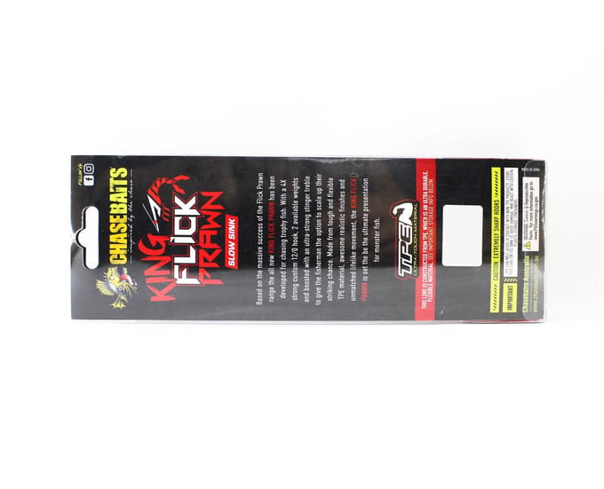 Chasebaits Flick Prawn King 180 mm 49 gram Zinkende Lure 04 (6086)