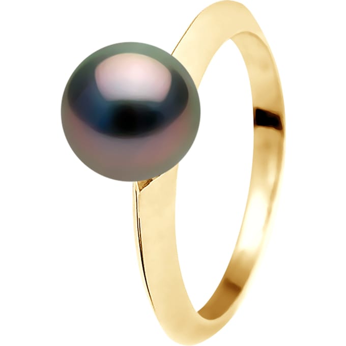 Rush Ring Tahitian Pearl Ronde 8-9 mm Yellow Gold