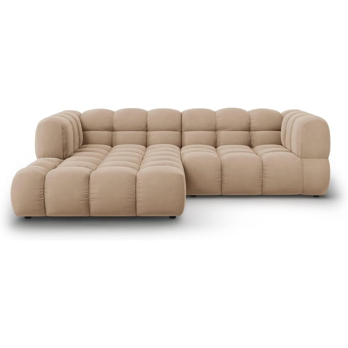 3-zits hoekbank Sky links velvet | Cosmopolitan Design