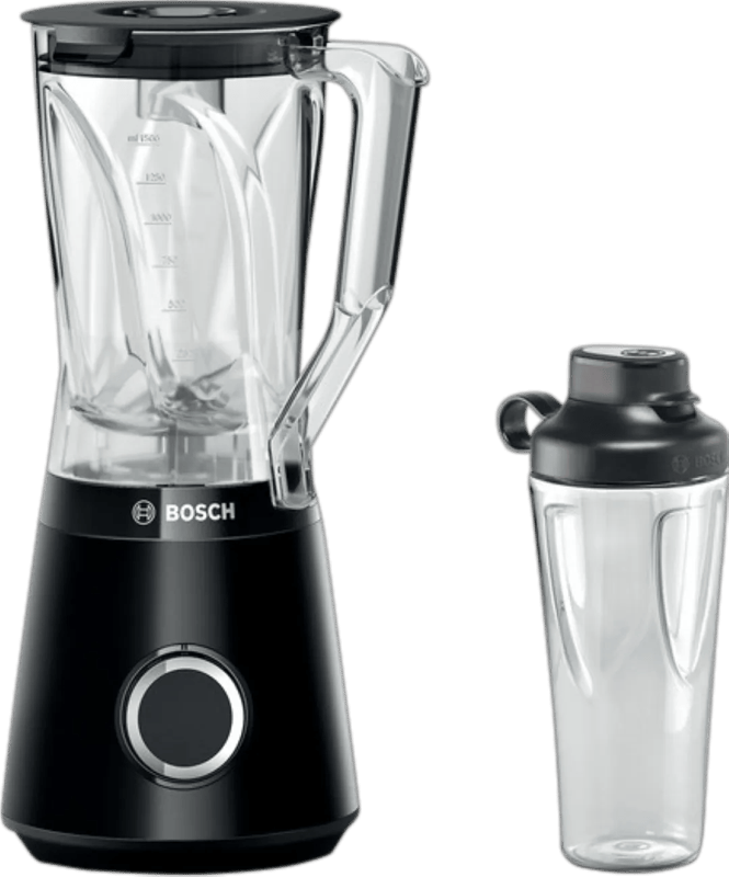 Bosch MMB614GO Blender - VitaPower Serie 4 - 1200W - Zwart - TO GO bottle