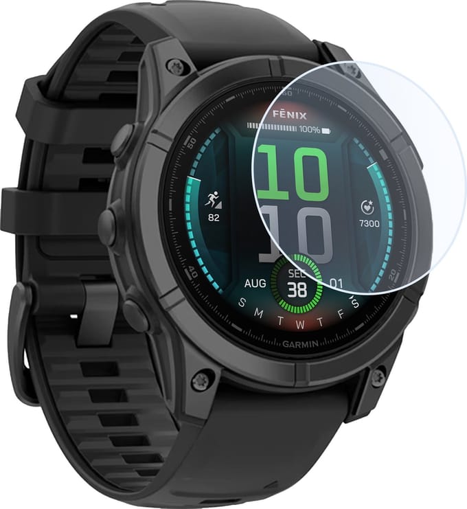 Screenprotector Geschikt voor Garmin Fenix E (47 mm) Screenprotector Tempered Glass Beschermglas - Screenprotector Geschikt voor Garmin E Screen Protector