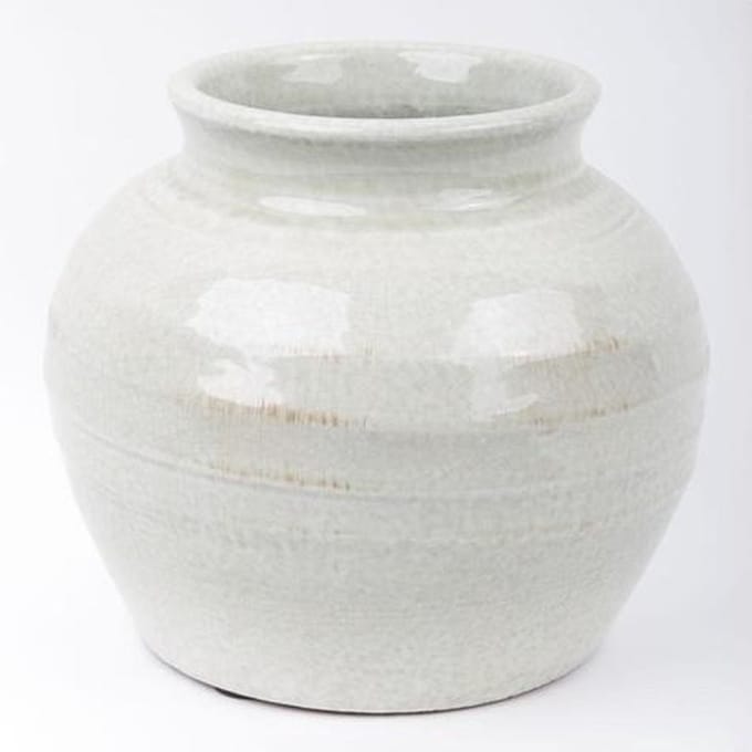 Fine Asianliving Chinese Bloempot Steen Grijs