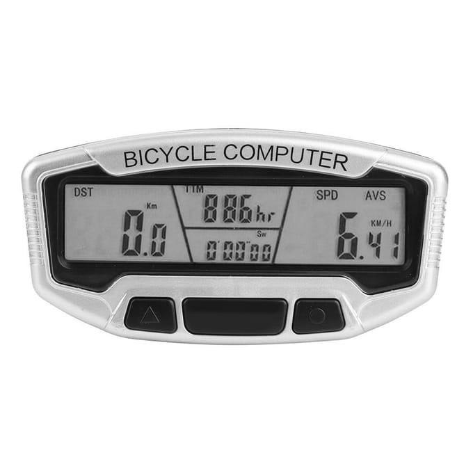 Waterdichte Bedrade Fietscomputer Buitenshuis Kilometerteller Fietsen Rijdaccessoire black