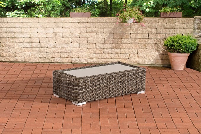 CLP Salontafel Madeira 110 x 60 grijs gevlekt