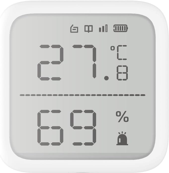 Temperatuursensor - Draadloze Sensor - Omgevingsmonitoring - Groot display - 626 x 626 cm - Wit