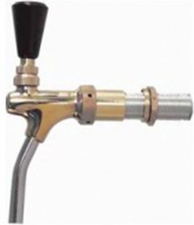 Zuigerkraan - messing - van Micro Matic