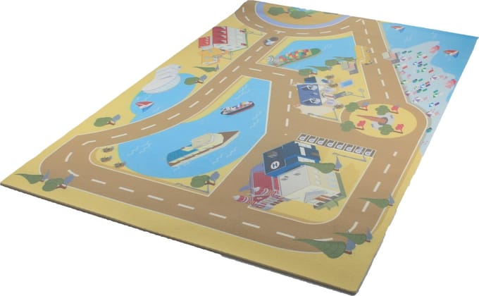 Relaxdays speelmat verkeer - verkeerskleed - kindertapiijt - speelkleed kinderkamer - kind - C