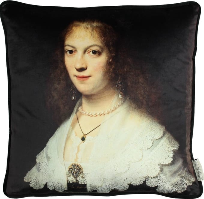 Plaids - Cushion Portrait Velvet Brown 45x45cm