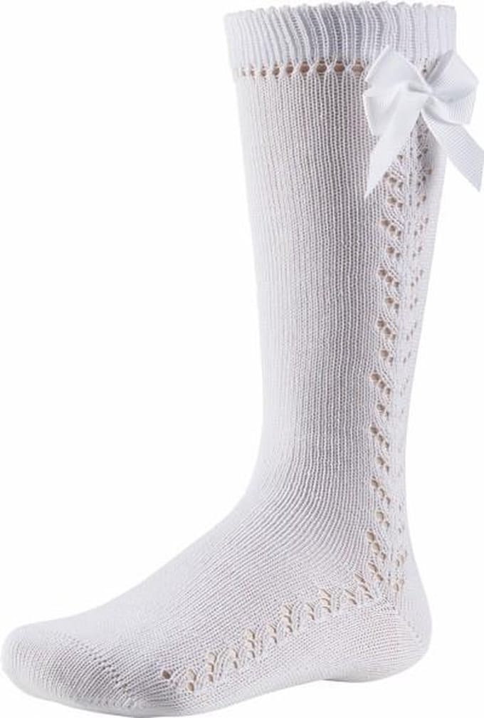 873 2 pack JACQUARD kneesocks white 31/34