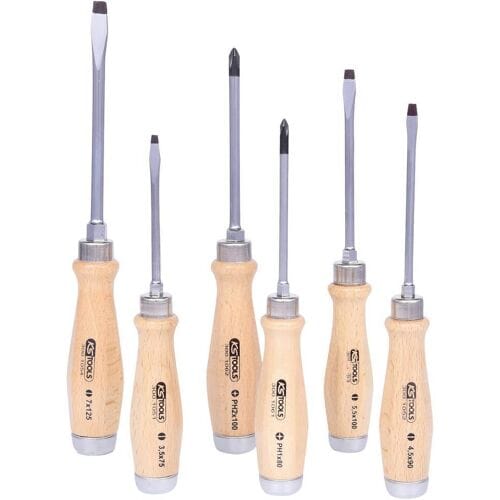 KS Tools 300.1050 Schroevendraaierset Plat, PH, Dop (zeskant)