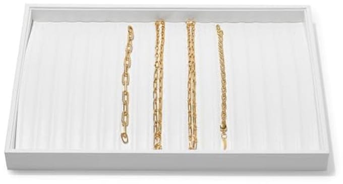 Stapelbaar Sieradendienblad van Leer - Organizer en Display voor Sieraden (35 x 24 x 3 cm)