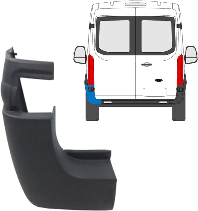 Achterbumper hoek voor Ford Transit 2014- / Links