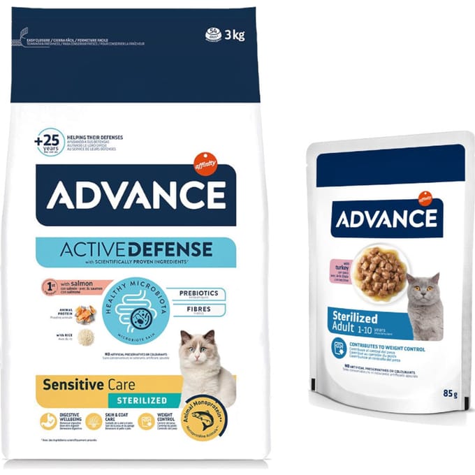 Advance - Sterilized Sensitive - Salmon - Kattenvoer - 3 kg