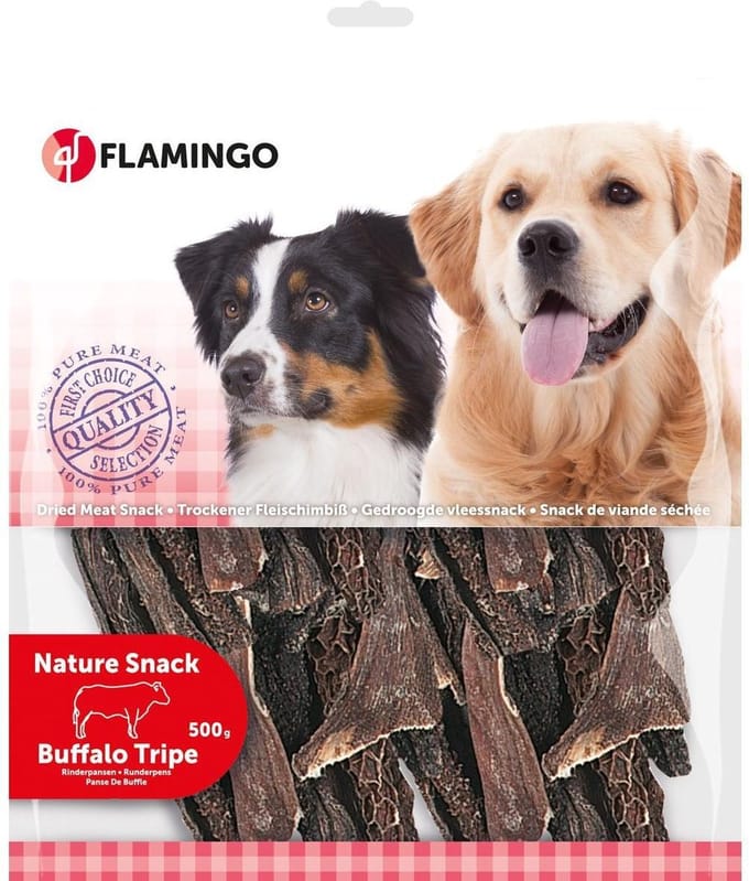 Flamingo Hondensnack Nature Runderpens 500 gr - 500 gr
