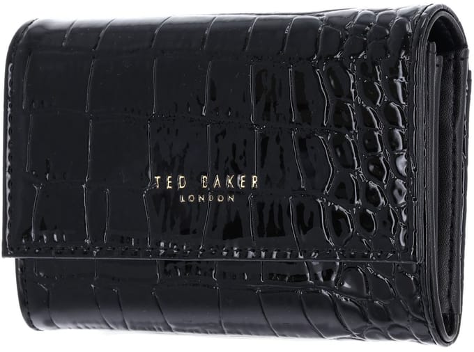 Ted Baker portemonnee Valliaa Croc Effect Small Purse Black zwart