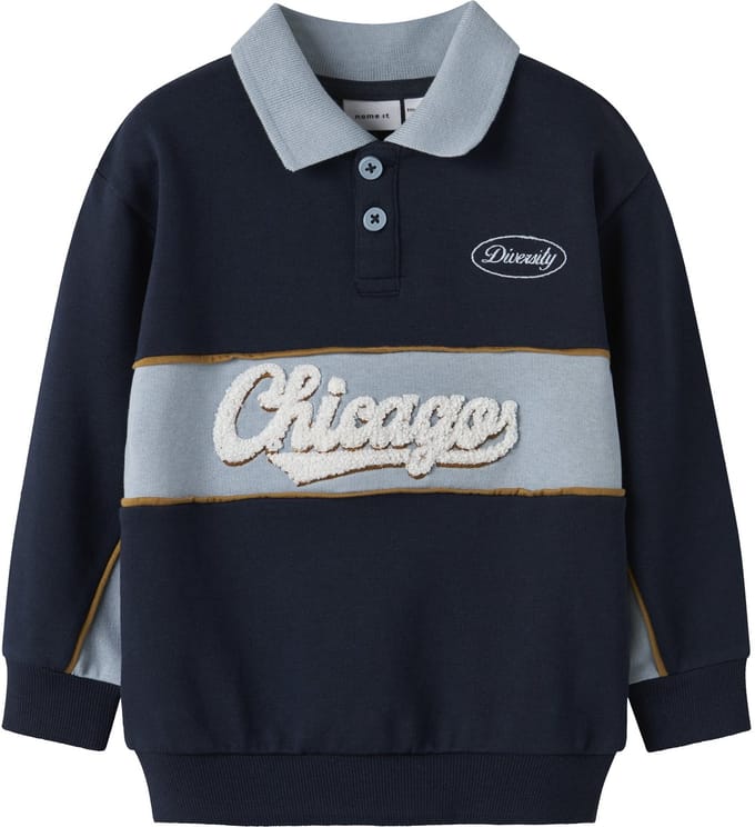 NAME IT - NMMLUCAN LS NREG SWEAT POLO UNB - Jongens - Sweaters