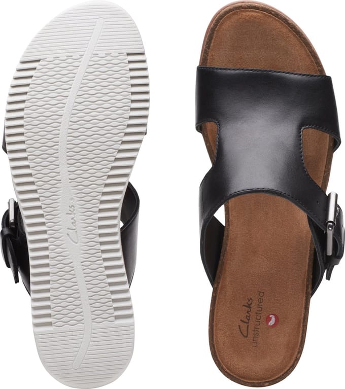 Clarks Lizby Ease - maat 41 - Black Leather - Vrouwen