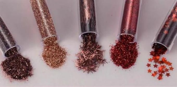 Glitterset assorti Delicious 1.8 Gram 5 Stuks