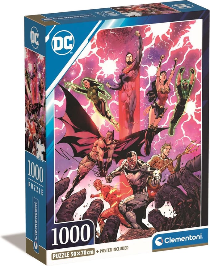 Clementoni - Puzzel - 1000 Stukjes - DC Comics - Puzzel Voor Kinderen Vanaf 14 Jaar