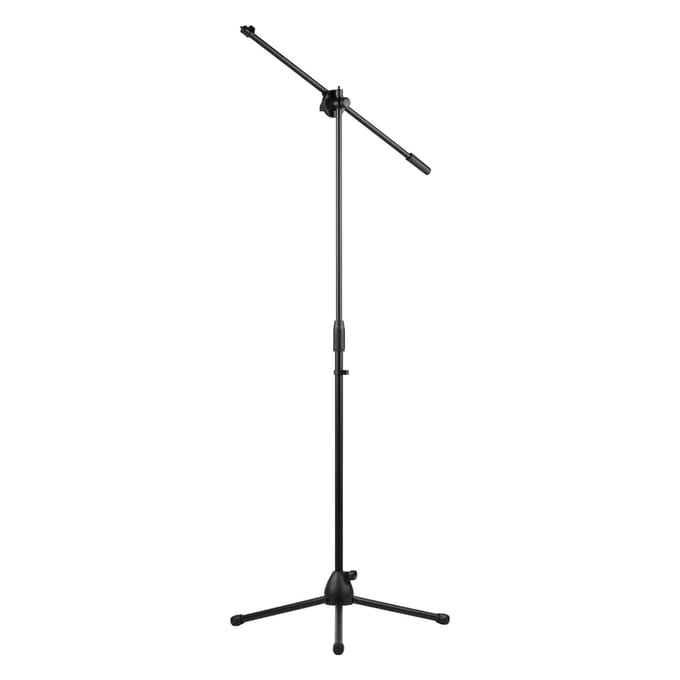 140cm   4.6ft Verstelbare Hoogte Lichtstatief Duurzaam Aluminiumlegering Vloer Statief Stand Kit met Telefoonhouder Max zwart