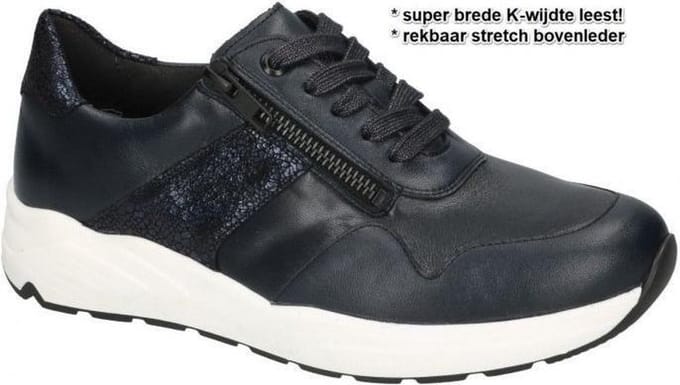 Solidus -Dames -  blauw donker - sneakers  - maat 38