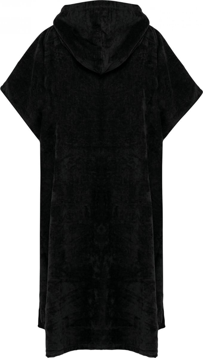 PROACT® Uniseks poncho met capuchon van badstof PA581 - Black - S/M