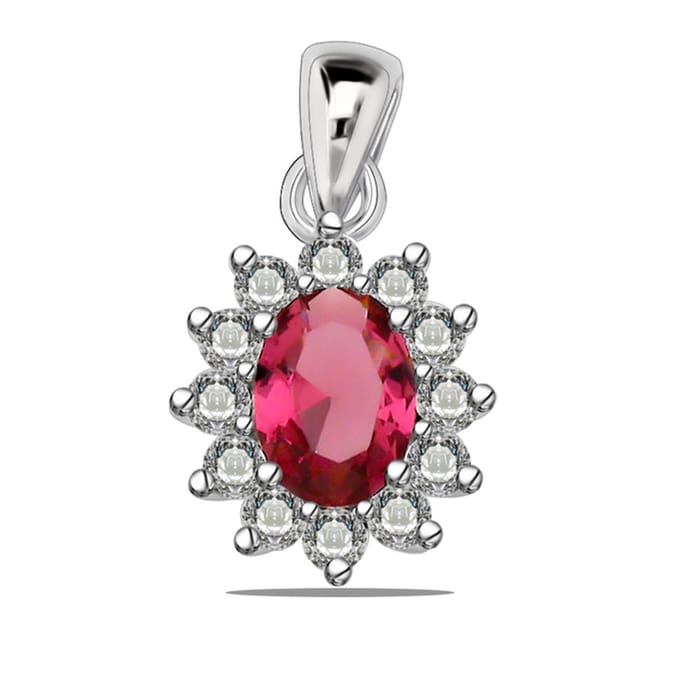 Juwelier Zwartevalk zilveren (gerhodineerd) hanger - 24.244-R