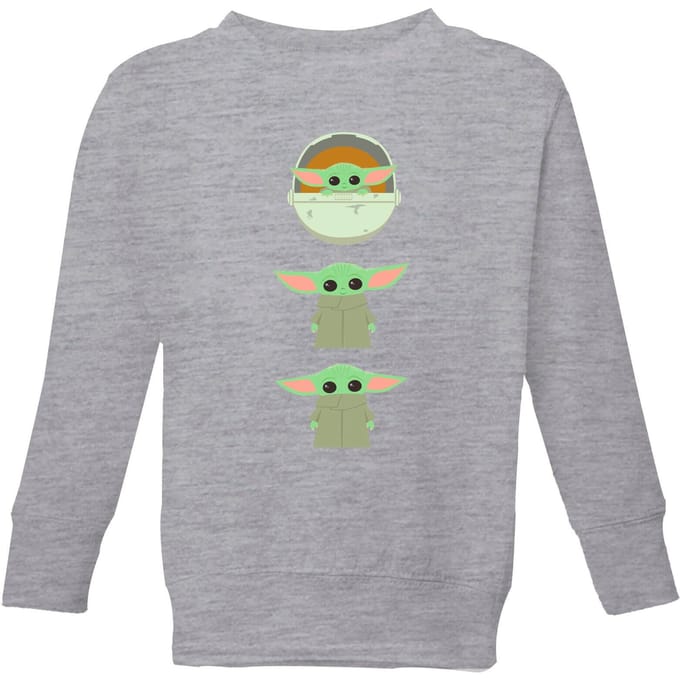 The Mandalorian The Child Poses Kids' Sweatshirt - Grey - 122/128 (7-8 jaar)