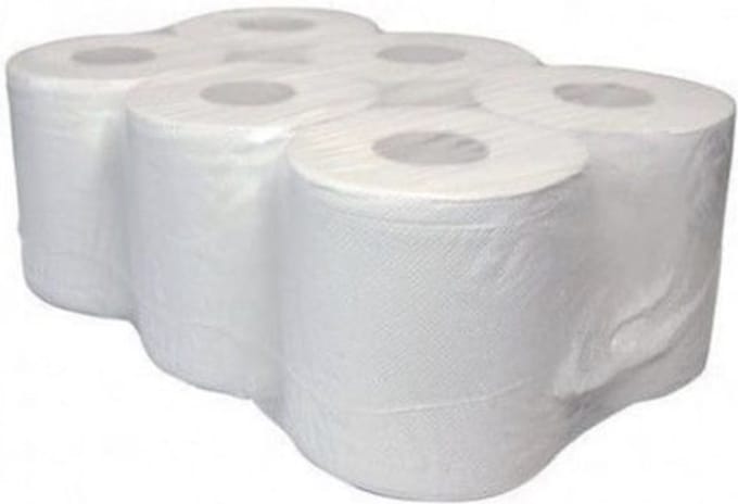 Poetsrol - Midi - Poetspapier - Horeca - 2 Laags - Spiraal 63mm Kern