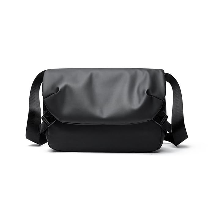 Crossbodytas, Functionele Grote Herentas met Eén Schouderband, Fietser Pendelaar Messenger Bag, Rugzak gray