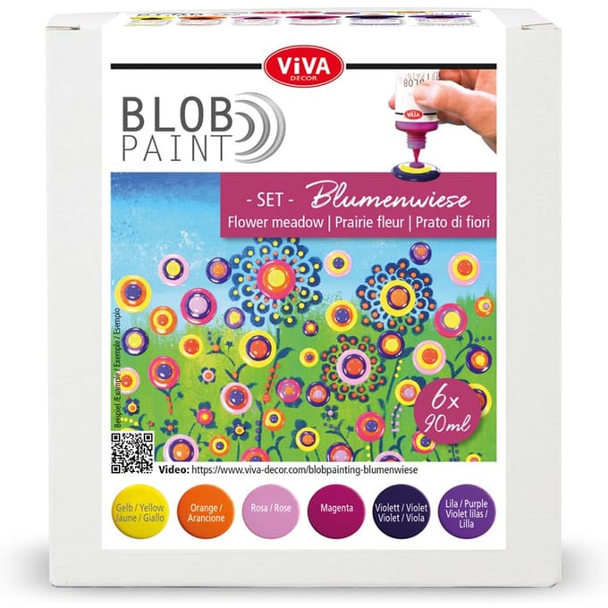 Viva Decor Blob Paint colour set "Bloemenweide"