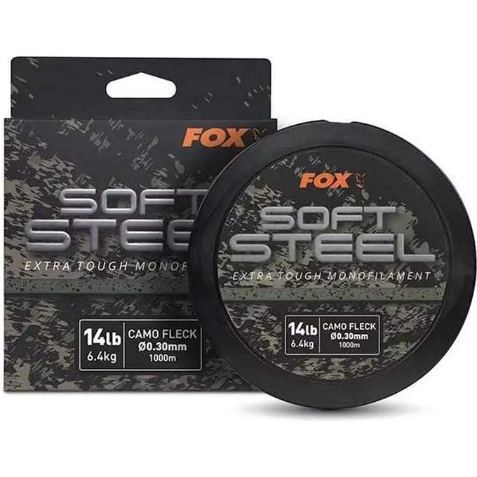 Fox Soft Steel Fleck Camo Mono 1000m - Maat : 18lb - 0.35mm