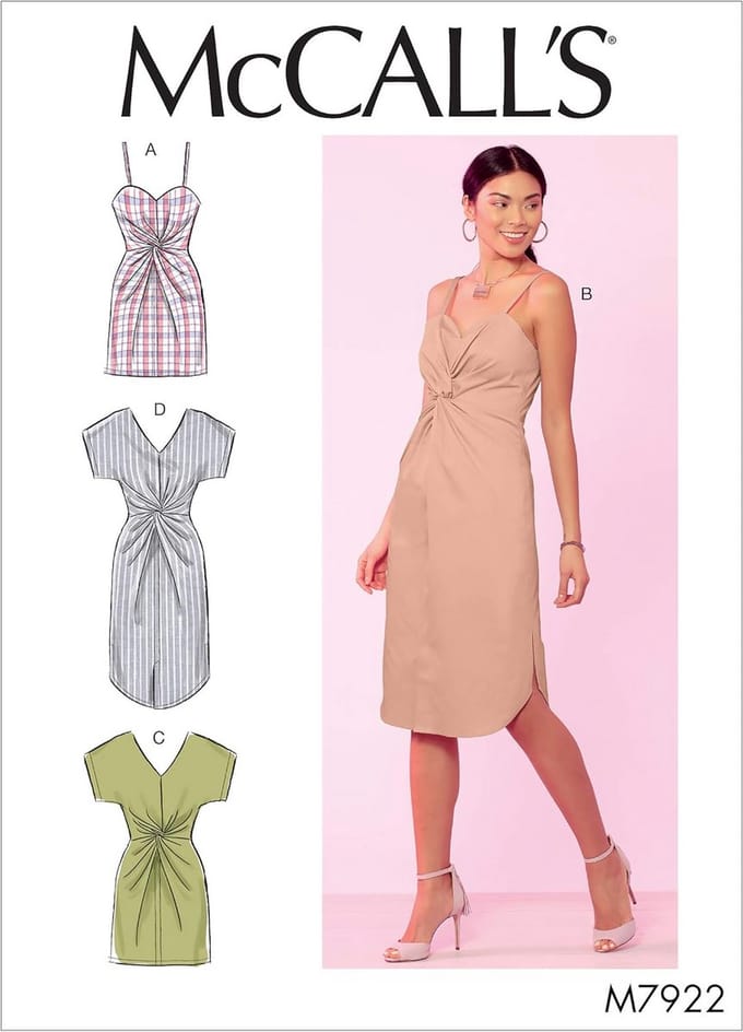 Naaipatroon Jurk met Twist-Front - Dames - Maten 6-14 - Beginnersvriendelijk