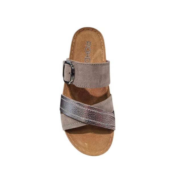 Rohde Grijze Leren Dames Sandalen - 42
