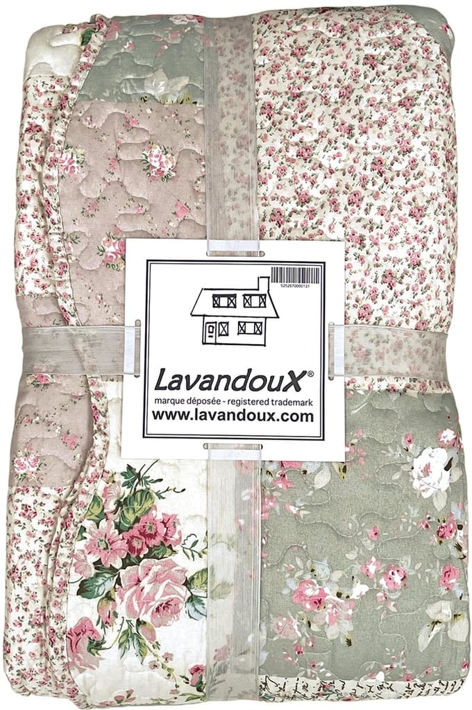 Lavandoux - Bedsprei - Quilt - Rosebud - 240x220cm - 2-persoons - Roze