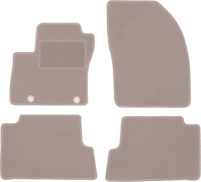 Beige veloursmatten voor: Ford C-MAX MK2 minivan (2010-2012)