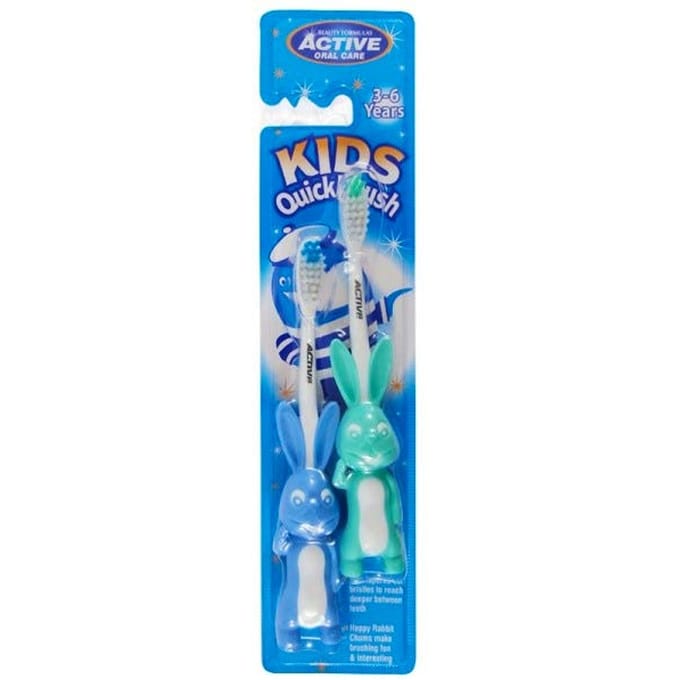 Active Oral Care Kinderkonijn Quick Brush 3-6 Jaar 2 st