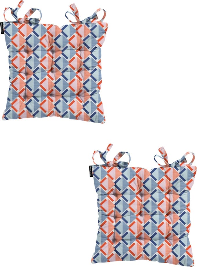 Madison - Zitkussen - Universeel - 2 stuks - 46 x 46 cm - Siem Indigo - Tuin - Toscane