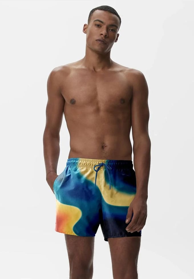"Blue Flow" Zwemshorts