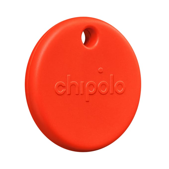 Chipolo POP - Bluetooth Tracker & KeyFinder - Werkt met Apple Find My & Android Find My Device - Tracker Apple iPhone & Android - 120 dB - Rood - 1 Pack