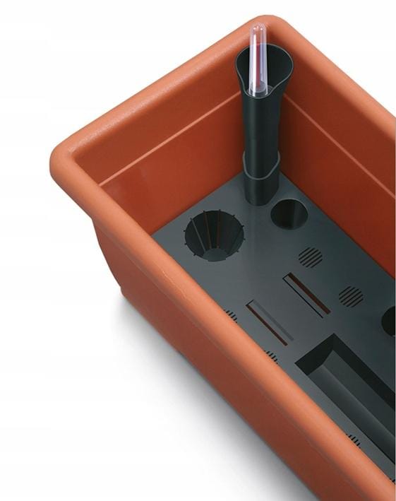 Bloembak met bewateringssysteem terracotta - 11 L