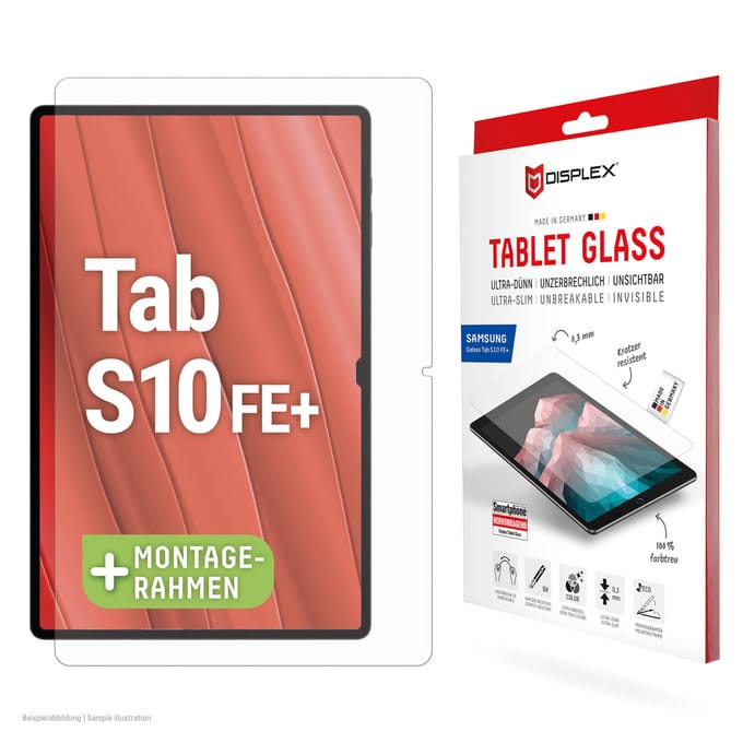 Displex Glass Screenprotector geschikt voor Samsung Galaxy Tab S10 FE Plus