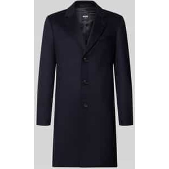 Slim fit lange jas van mix van wol en kasjmier model 'H-Hyde-264'