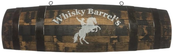 ManCave / Wandschild "Whisky barrel's"/ Cadeau / Mannen / Verjaardagscadeau / Gift