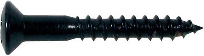 Boston WS-04-B Zwarte Ovalen Countersunk Schroeven 3,5x25mm - 12 Stuks